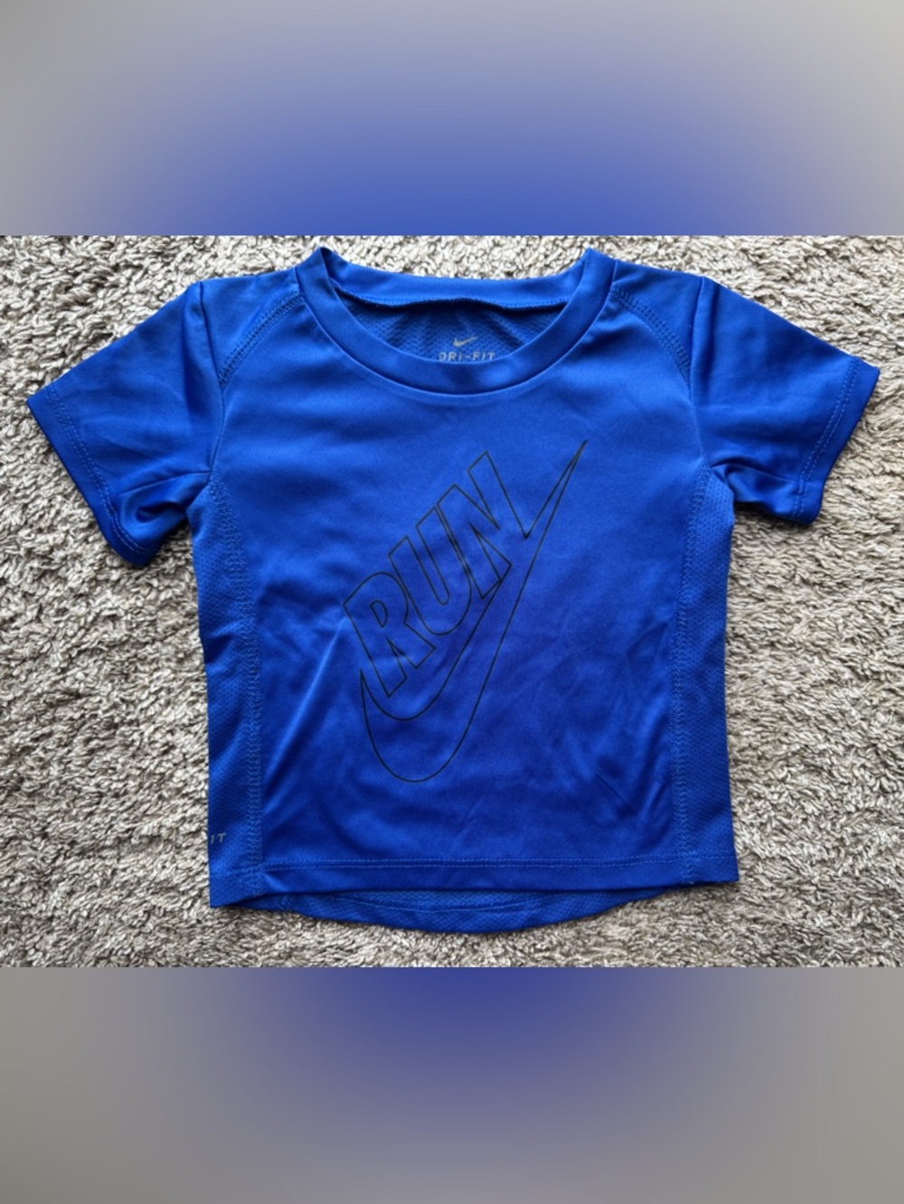 18M Nike Dri-FIT Blue Short Sleeve Athletic Shirt